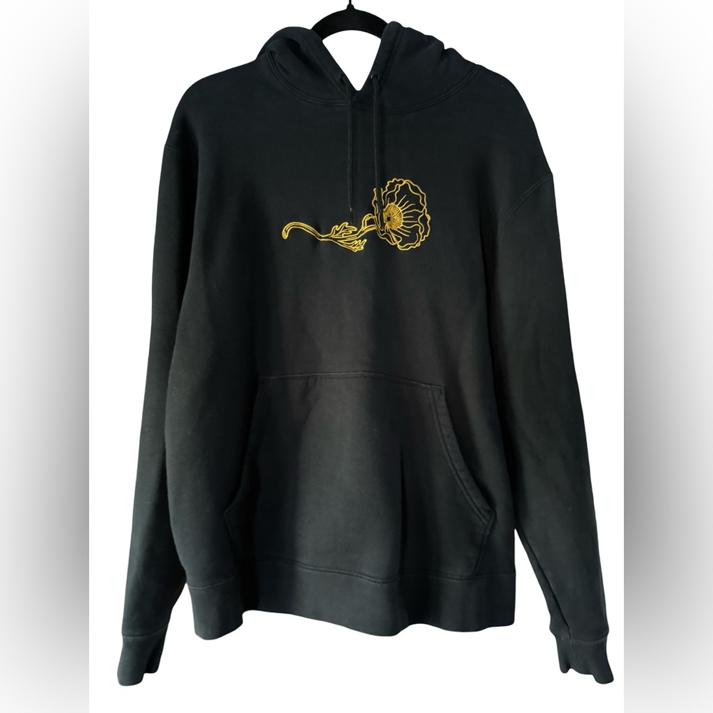 Nike SB Black hoodie sweatshirt with Poppy floral Embroidery size L skater